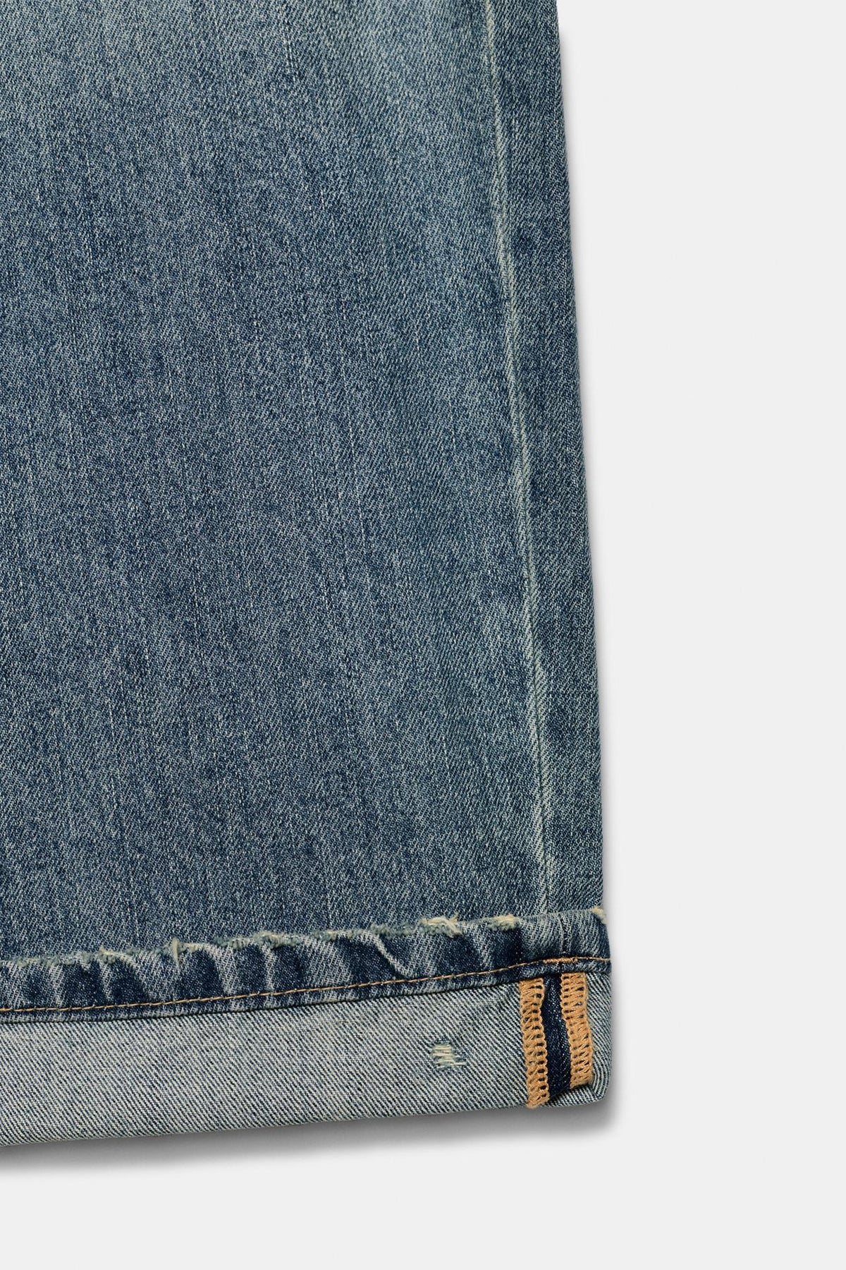 Jean baggy taille mi-haute