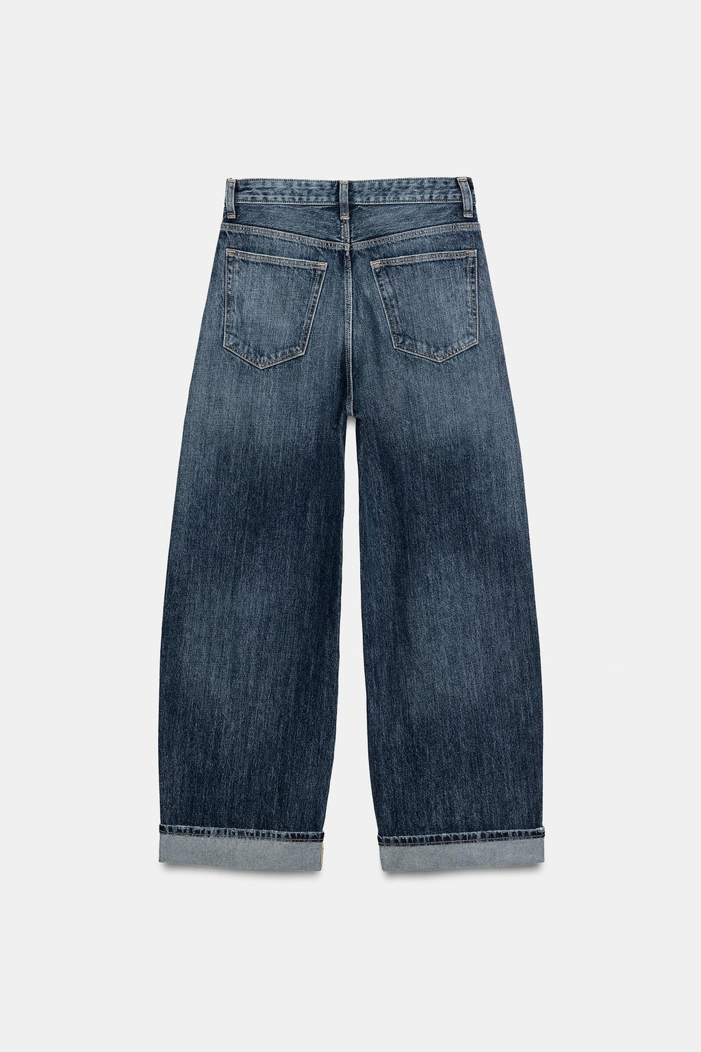 Jean baggy taille mi-haute