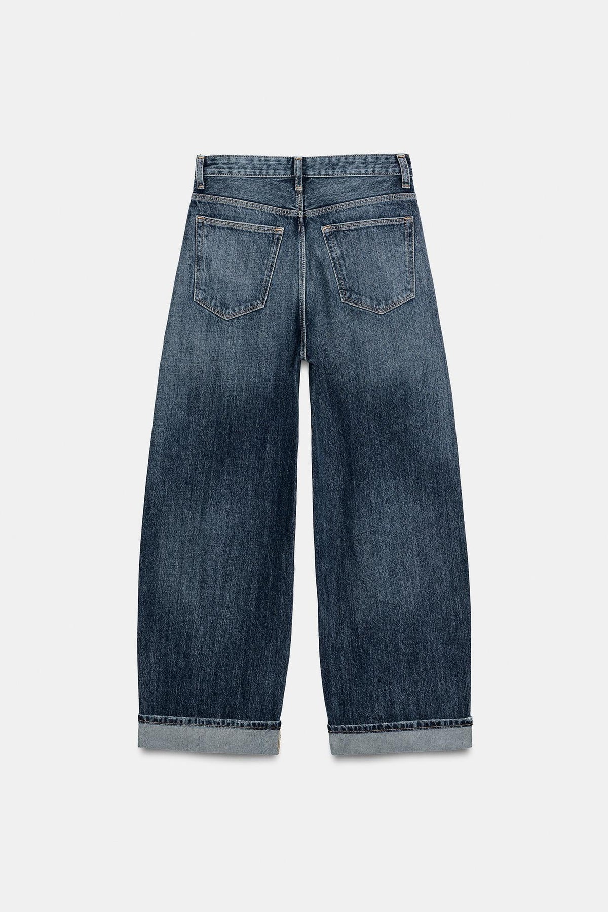 Jean baggy taille mi-haute