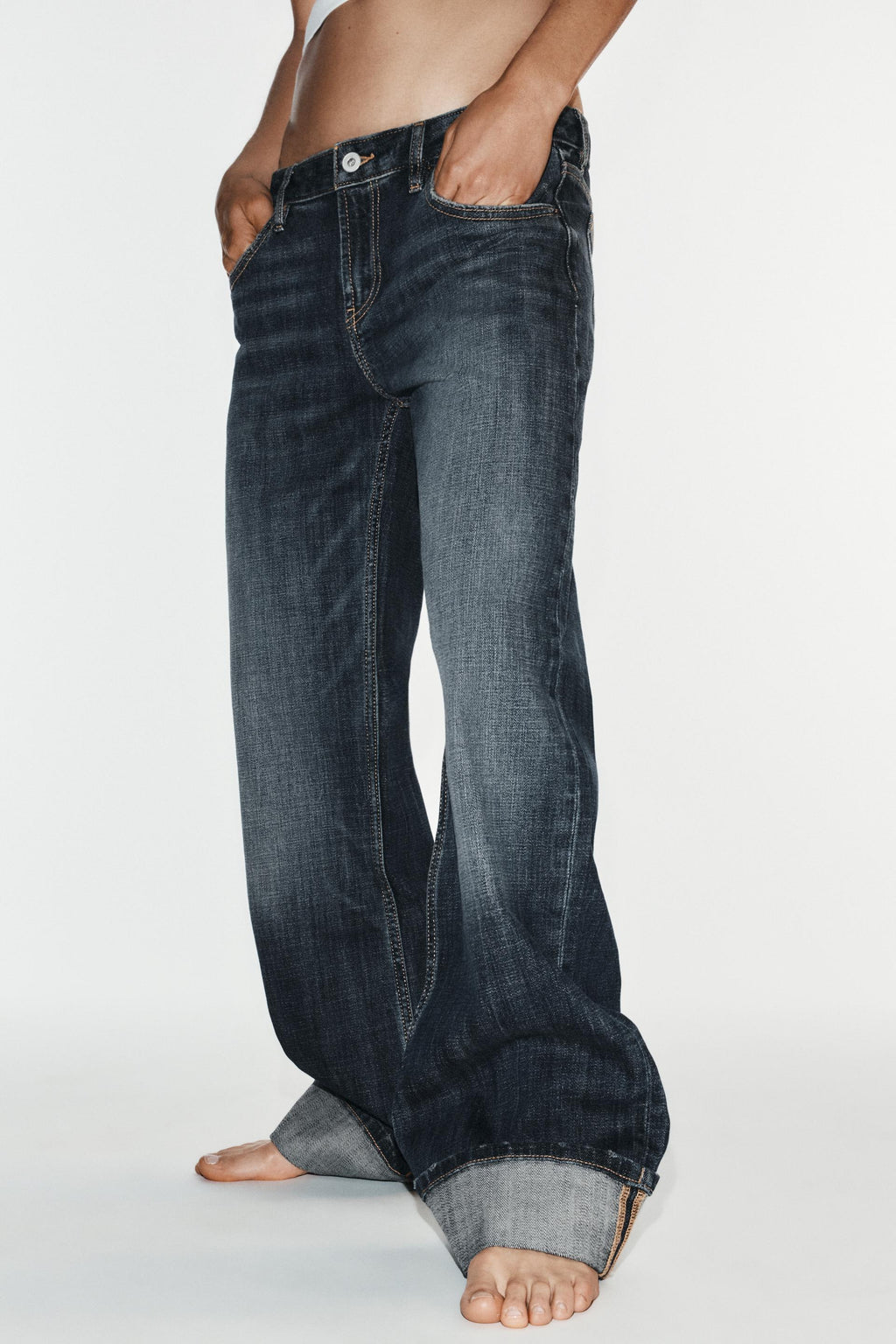 Jean loose taille basse