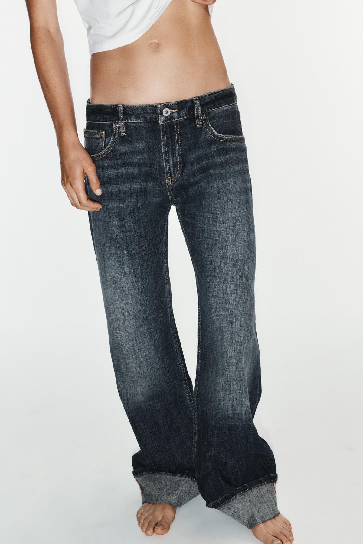 Jean loose taille basse