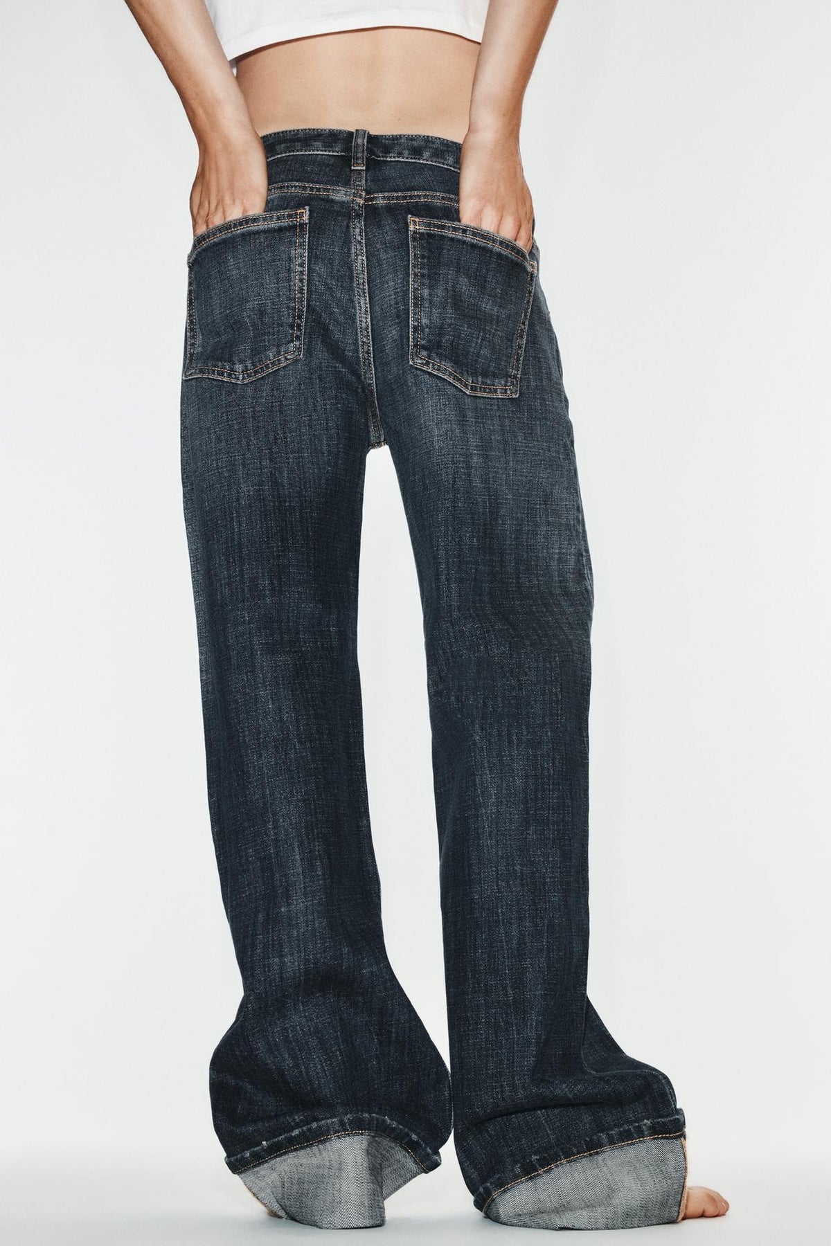 Jean loose taille basse