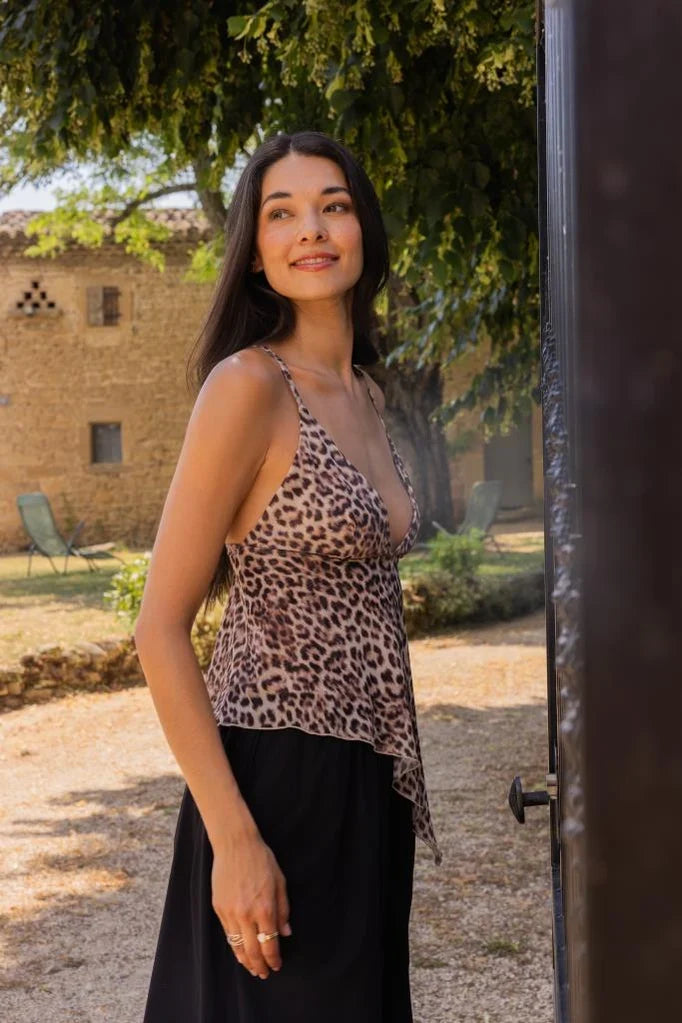 Top asymétrique Jaune